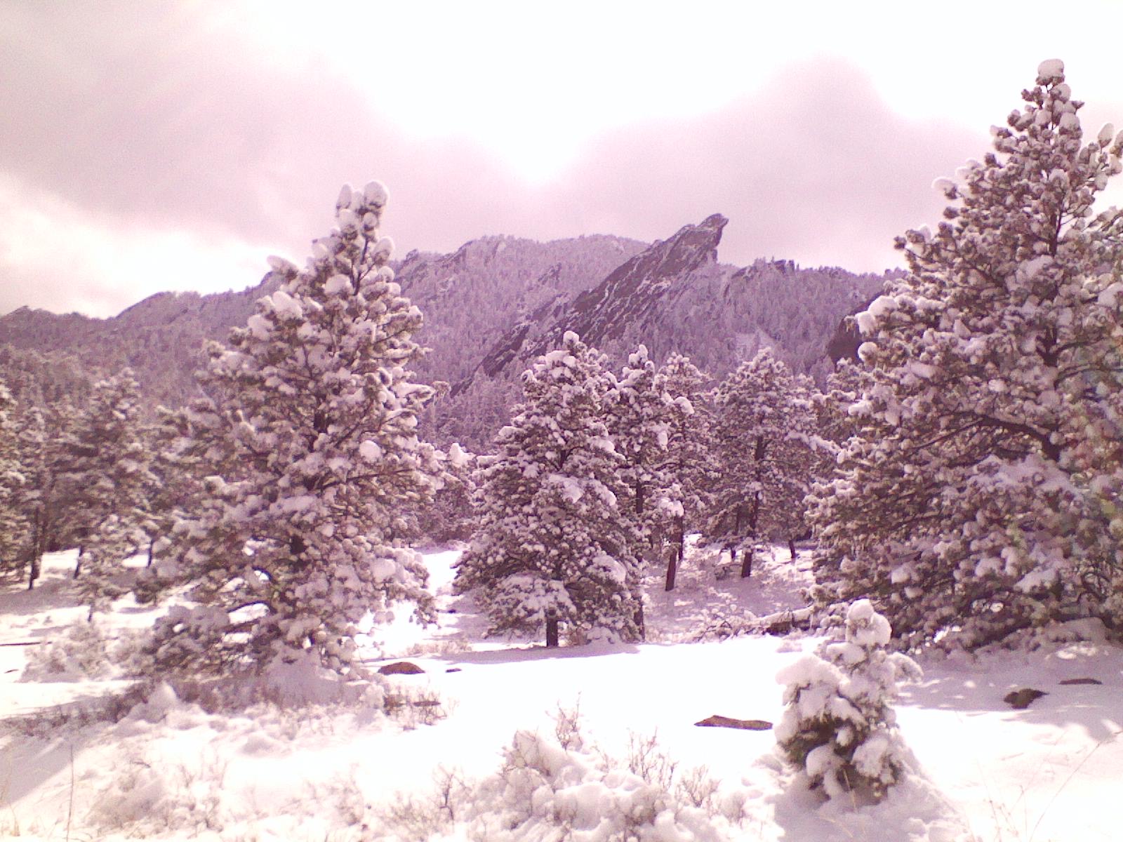 The Boulder Flatirons Winter, 2013